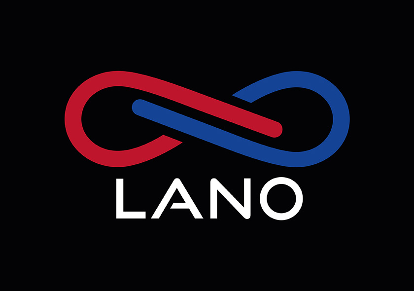 Logo LANO negativní